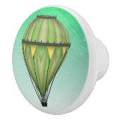Green Hot Air-ballon Keramische Knop (Rechts)
