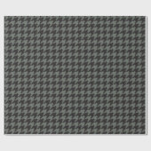 Green Houndstooth Textile Pattern Cadeaupapier (Vlak)
