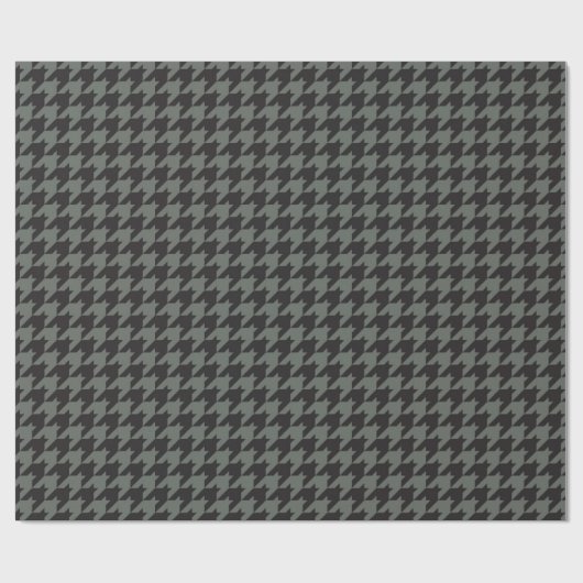 Green Houndstooth Textile Pattern Cadeaupapier (Vlak)
