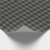 Green Houndstooth Textile Pattern Cadeaupapier (Hoek)