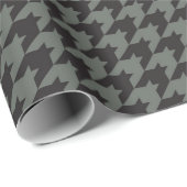 Green Houndstooth Textile Pattern Cadeaupapier (Rol Hoek)