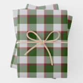 Green House and Mischka Gray Plaid Inpakpapier Vel (In situ)