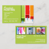 Green House Interior Wall Painting Service Visitekaartje (Voorkant / Achterkant)