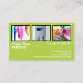 Green House Interior Wall Painting Service Visitekaartje (Achterkant)