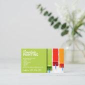 Green House Interior Wall Painting Service Visitekaartje (Staand voorkant)