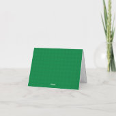 Green Howdy Houndstooth Texas Notitiekaartje (Achterkant)