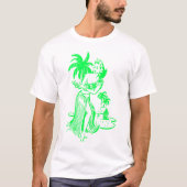 Green Hula Girl T-Shirt (Voorkant)