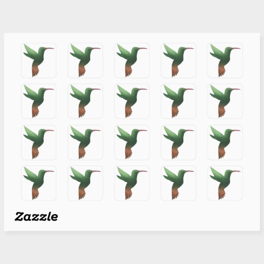 Green Hummingbird Gradient Sticker (Vel)