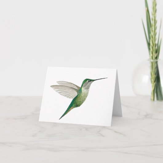 Green Hummingbird Kaart (Voorkant)