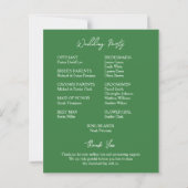 Green Hummingbird Leafy Botanical Border Wedding (Achterkant)