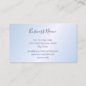 Green Hummingbird Pink Cherry Blossom Visitekaartje (Achterkant)