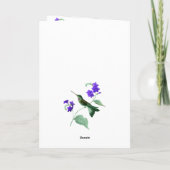 Green Hummingbird with flowers, lace, pearls card Kaart (Achterkant)