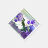 Green Hummingbird with flowers, lace, pearls Servet (Hoek)