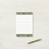 Green Hunter Militaire Camo Camouflage Mannelijk Post-it® Notes (Op bureau)