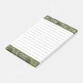 Green Hunter Militaire Camo Camouflage Mannelijk Post-it® Notes (Schuin)