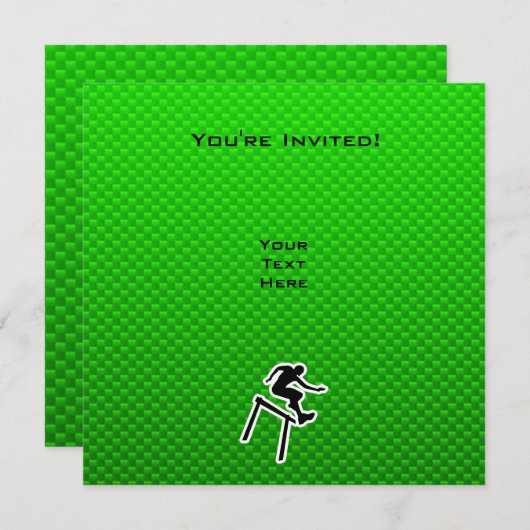 Green Hurdler Kaart (Voorkant / Achterkant)