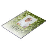 Green Hydrangea Bloemenbegrafenis Memorial Gastenb Notitieboek (Linkerzijde)