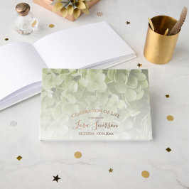Green Hydrangea Celebration of Life Memorial Gastenboek