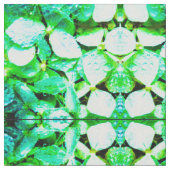 Green Hydrangea Fabric Stof (Close Up)