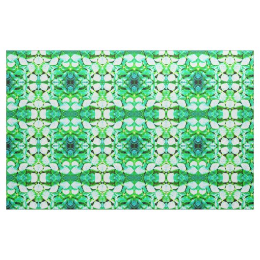 Green Hydrangea Fabric Stof (Fat Quarter)