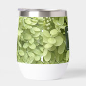 Green Hydrangea Floral Wedding Monogram  (Rechts)