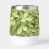 Green Hydrangea Floral Wedding Monogram  (Achterkant)