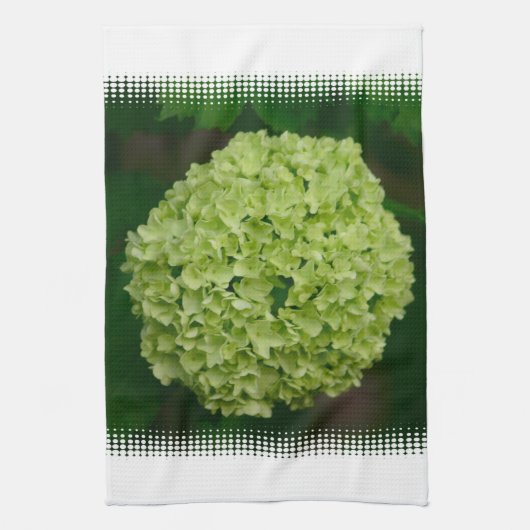 Green Hydrangea Kitchen Towel Theedoek (Verticaal)