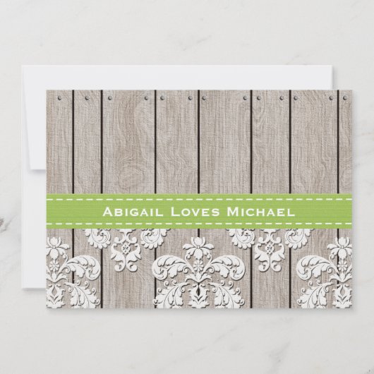 Green Hydrangea Monogram Mason Jar Vrijgezellenfee Kaart (Achterkant)