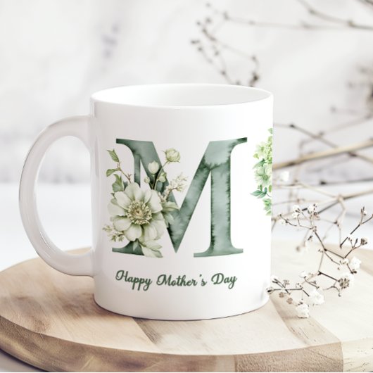 Green Hydrangea Mothers Day Coffee Mug Koffiemok