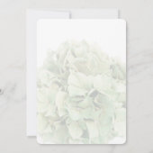Green Hydrangea Spring Garden Wedding Invites Kaart (Achterkant)