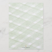 Green Hydrangea Wedding Decor Menus Menu (Achterkant)