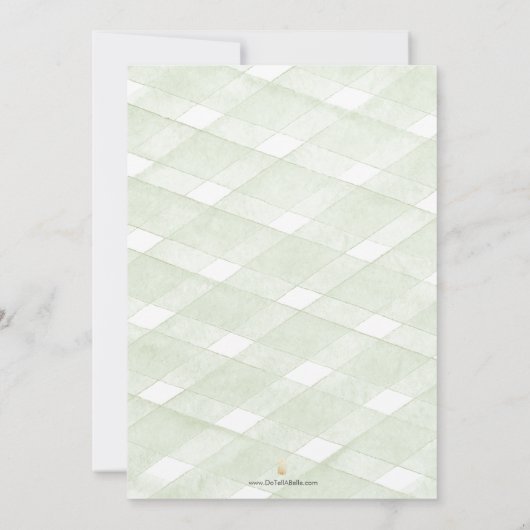 Green Hydrangea Wedding Save The Dates Date (Achterkant)