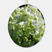 Green Hydrangeas Flowers Keramisch Ornament (Links)