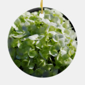 Green Hydrangeas Flowers Keramisch Ornament (Achterkant)