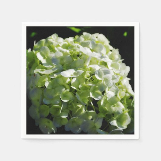 Green Hydrangeas Flowers Servet (Voorkant)
