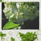 Green Hydrangeas Flowers Theedoek (Gevouwen)