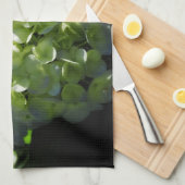 Green Hydrangeas Flowers Theedoek (Quarter Fold)