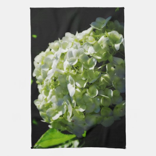 Green Hydrangeas Flowers Theedoek (Verticaal)