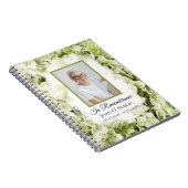 Green Hydrangeas Waterverf Uitvaart Gastenboek Notitieboek (Rechterzijde)
