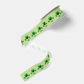 Green I Heart Iers Grosgrain Lint (Achterkant)