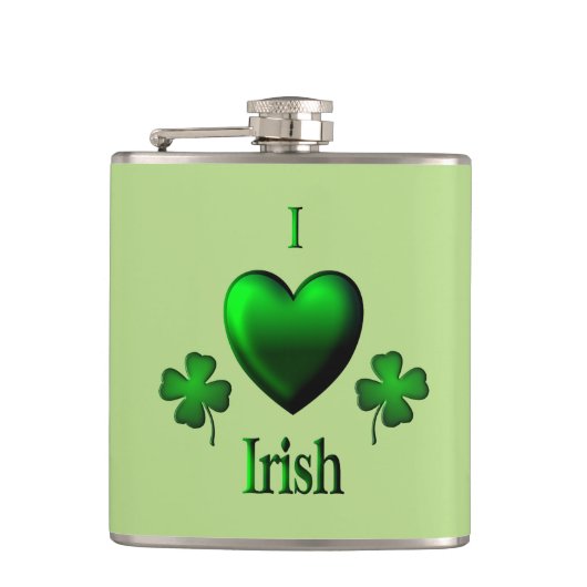 Green I Heart Irish Heupfles (Voorkant)