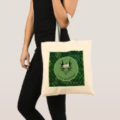 Green I Love Shopping Dragon Head & Scales Tote Bag (Voorkant (product))