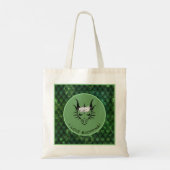 Green I Love Shopping Dragon Head & Scales Tote Bag (Achterkant)