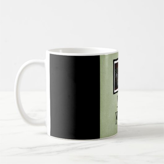 Green I love you, Dad Custom Cat Photo Mok (Links)