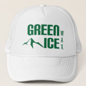 Green Ice Wax Trucker Hat Trucker Pet (Voorkant)