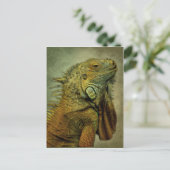 Green Iguana Briefkaart (Staand voorkant)