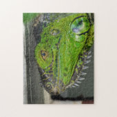 Green Iguana Close-up Photographic Legpuzzel (Verticaal)