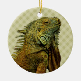 Green Iguana Keramisch Ornament