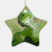 Green Iguana Keramisch Ornament (Voorkant)