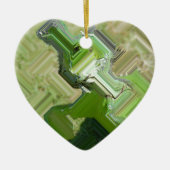 Green Iguana Keramisch Ornament (Voorkant)